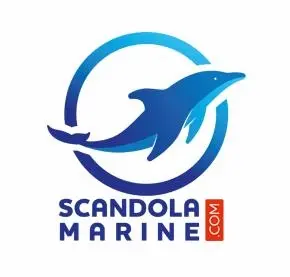logo-scandola-marine-galeria Logo officiel de Scandola Marine représentant un dauphin bleu dans un cercle avec l'inscription Scandola Marine .com.
