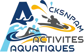 logo-sport-bien-etre-corse Logo officiel CKSNPAM Activités Aquatiques illustrant la natation, le kayak et les sports de glisse.